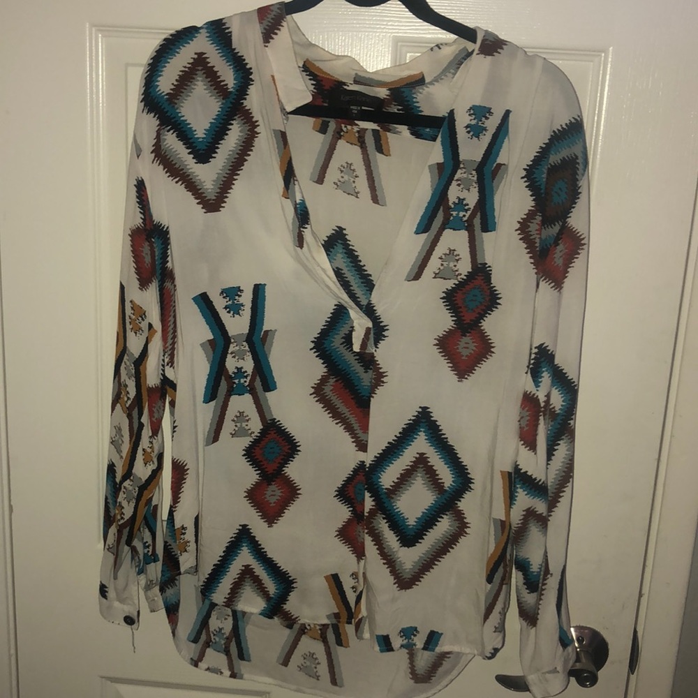 Karen Karen Aztec print blouse